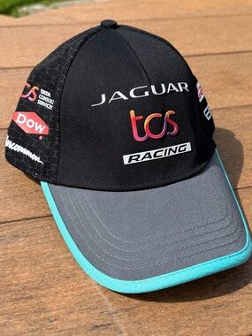 Jaguar TCS Racing Black & Gray Cap with Teal Trim! ✨ 💥 🏎️